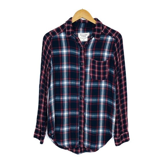 Abercrombie & Fitch Tops - ABERCROMBIE & FITCH Plaid Button Down Shirt